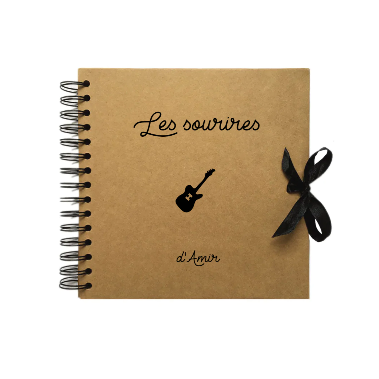 Album photo personnalisé en Kraft - Cadeau bébé