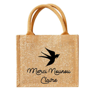 Mini cabas personnalisé - Cadeau maîtresse