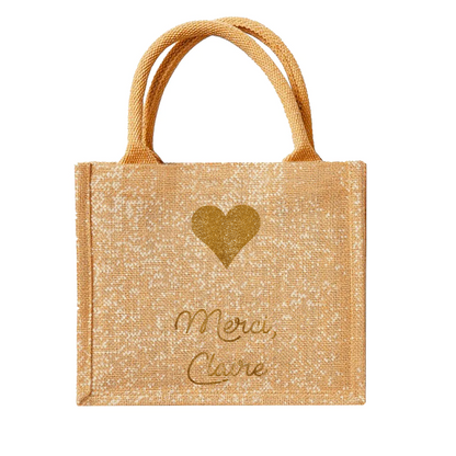 Mini cabas personnalisé - Cadeau maîtresse