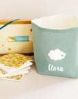 Personalized basket + Reusable wipes