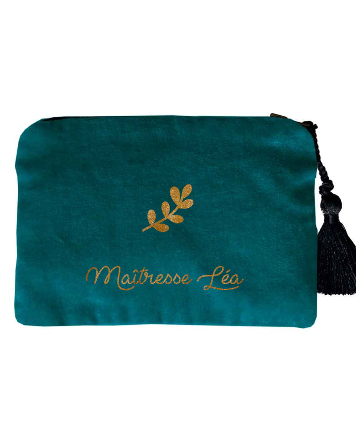 Pochette en velours personnalisée - Cadeau maîtresse