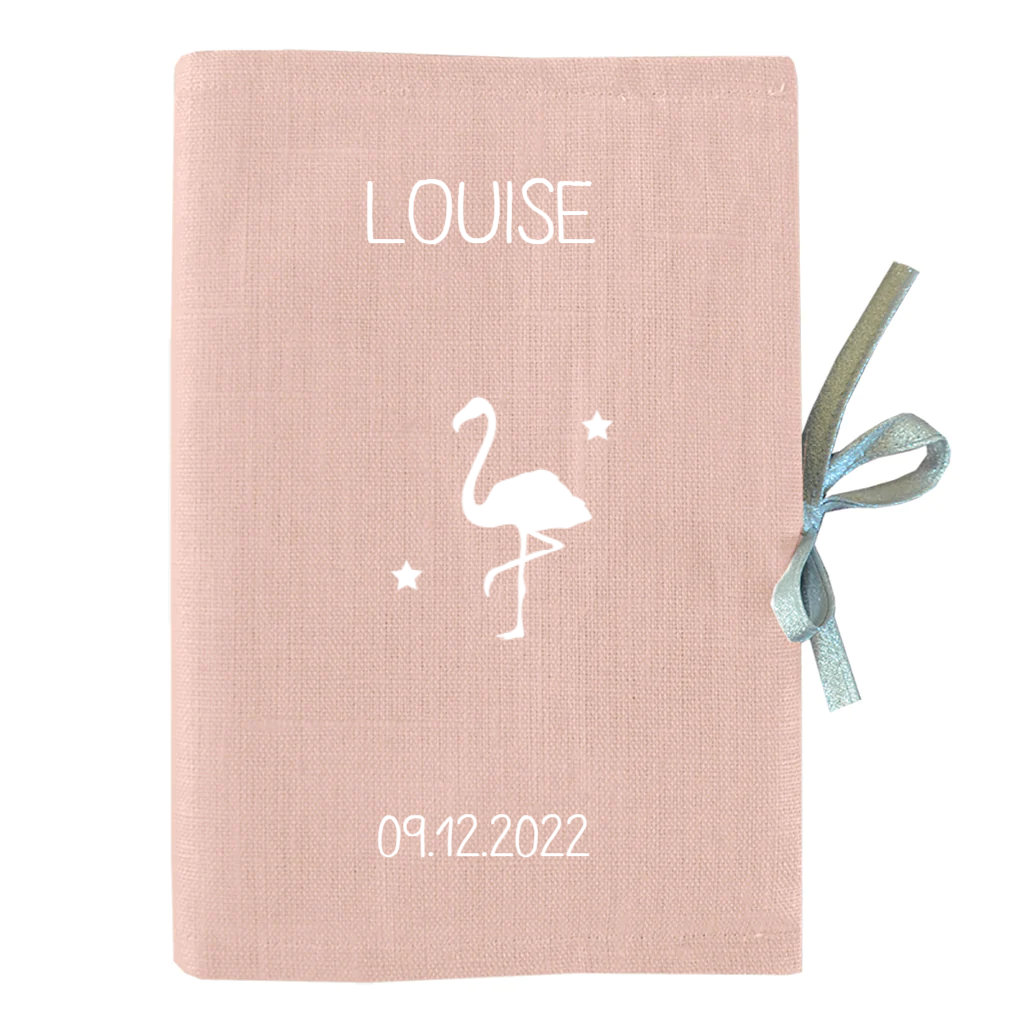 Personalized health book cover - Linen model