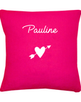 Coussin en lin enfant personnalisé