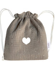 Sac à dos personnalisé bébé et enfant - Double gaze de coton étoilé