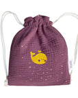 Sac à dos personnalisé bébé et enfant - Double gaze de coton étoilé