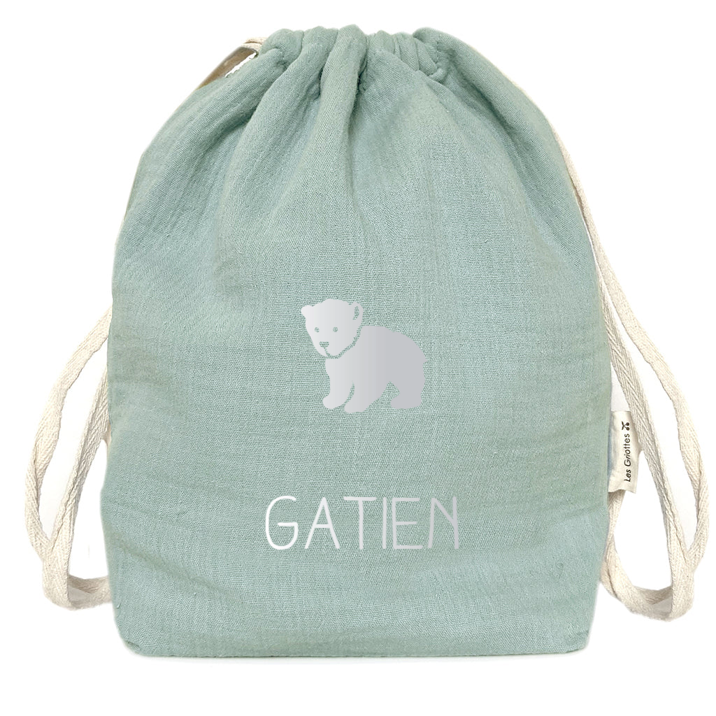 Personalized baby backpack - 100% Cotton