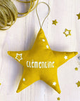 Christmas star - Phosphorescent customization, silver or glittery gold