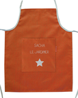 Personalized children's kitchen apron - COATED LIN