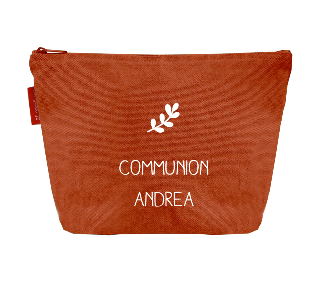 Pochette en coton personnalisée - Modèle Baptême Communion