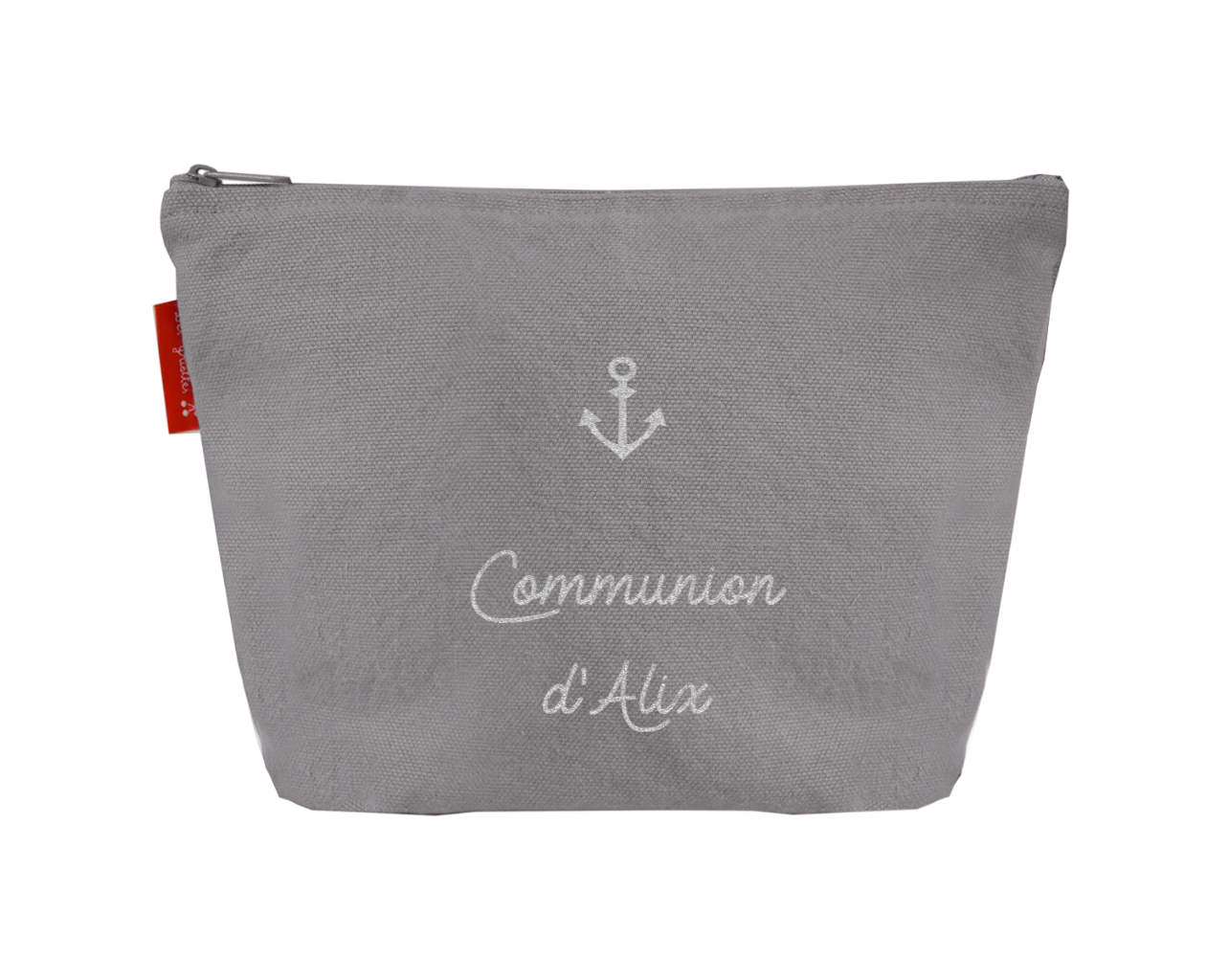 Pochette en coton personnalisée - Modèle Baptême Communion