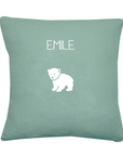 Coussin en lin enfant personnalisé