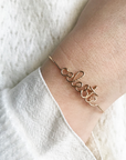 Personalized bracelet - Word on sparkle bangle