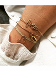 Personalized bracelet - Word on sparkle bangle