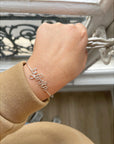 Personalized bracelet - Word on bangle