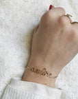 Personalized bracelet - Word on bangle