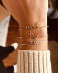 Personalized bracelet - Word on bangle