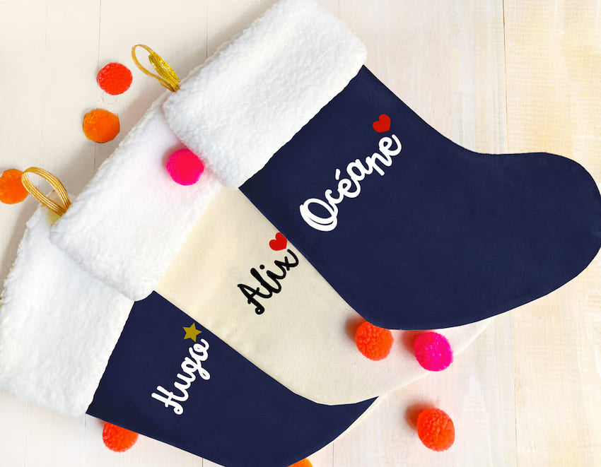 Personalized Christmas Sock - Fur