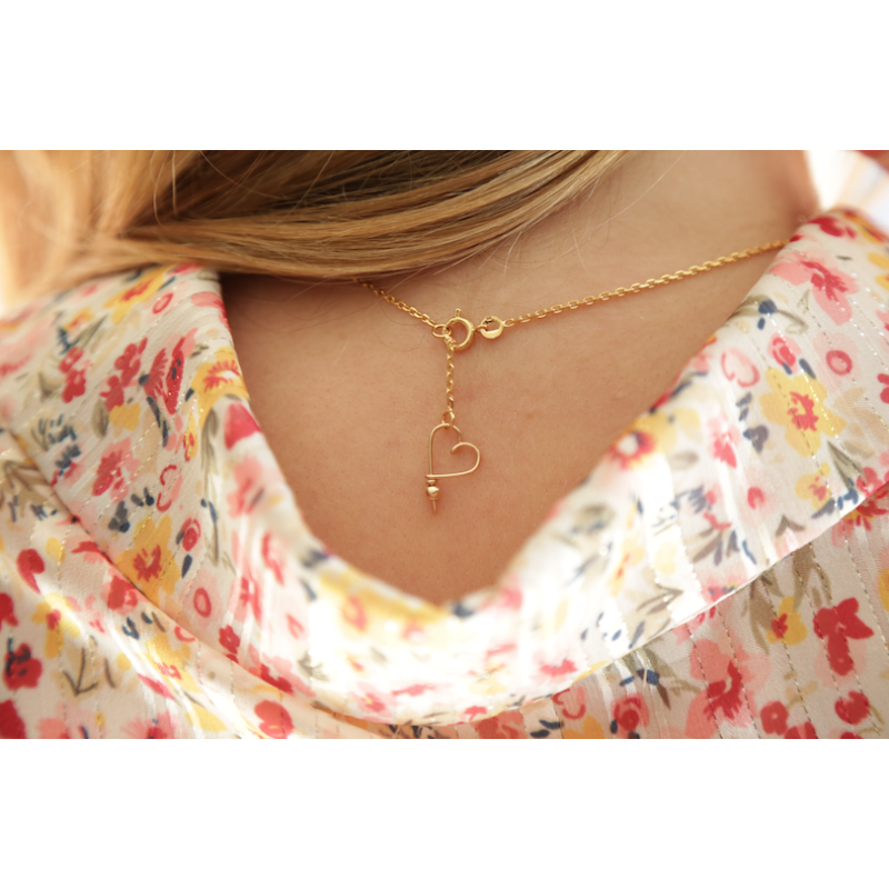 Collier personnalisé - Majuscule sur chaine sparkle