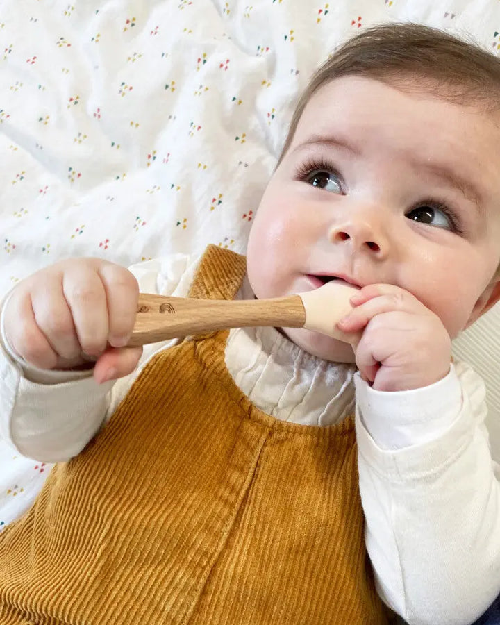 Cuillère bébé en bois personnalisée avec prénom