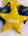 Christmas star - Phosphorescent customization, silver or glittery gold