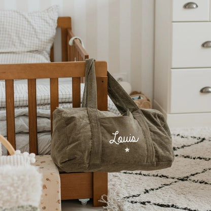 Sac de week-end personnalisé - Velours côtelé