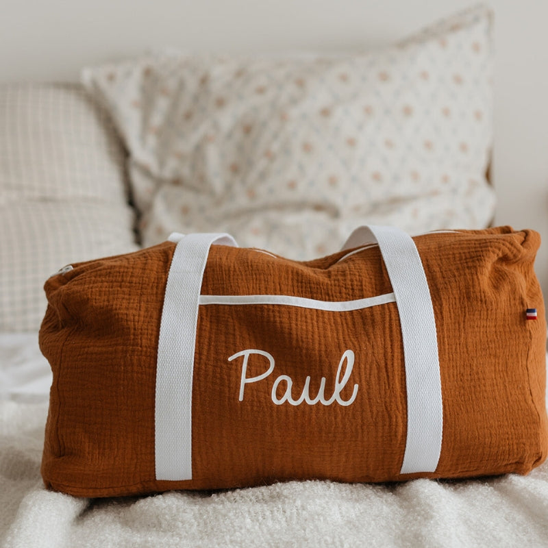 Sac de week-end personnalisé - Double gaze de coton - Cadeau maîtresse