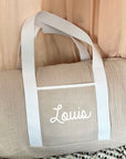 Personalized weekend bag - Linen and cotton