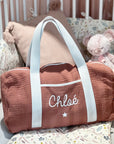 Personalized weekend bag - Linen and cotton