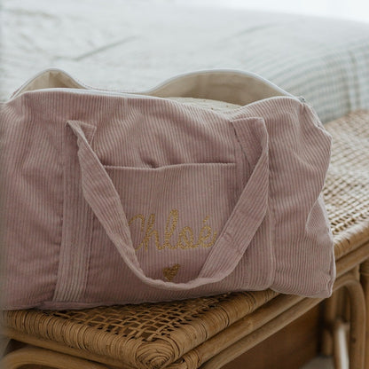 Sac de week-end personnalisé - Velours côtelé