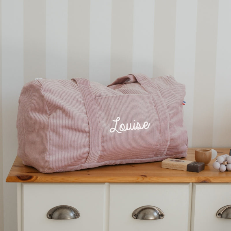 Sac de week-end personnalisé - Velours côtelé