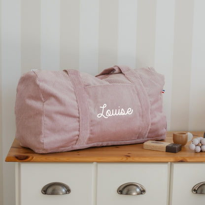 Sac de week-end personnalisé - Velours côtelé