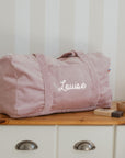 Personalized weekend bag - Linen and cotton