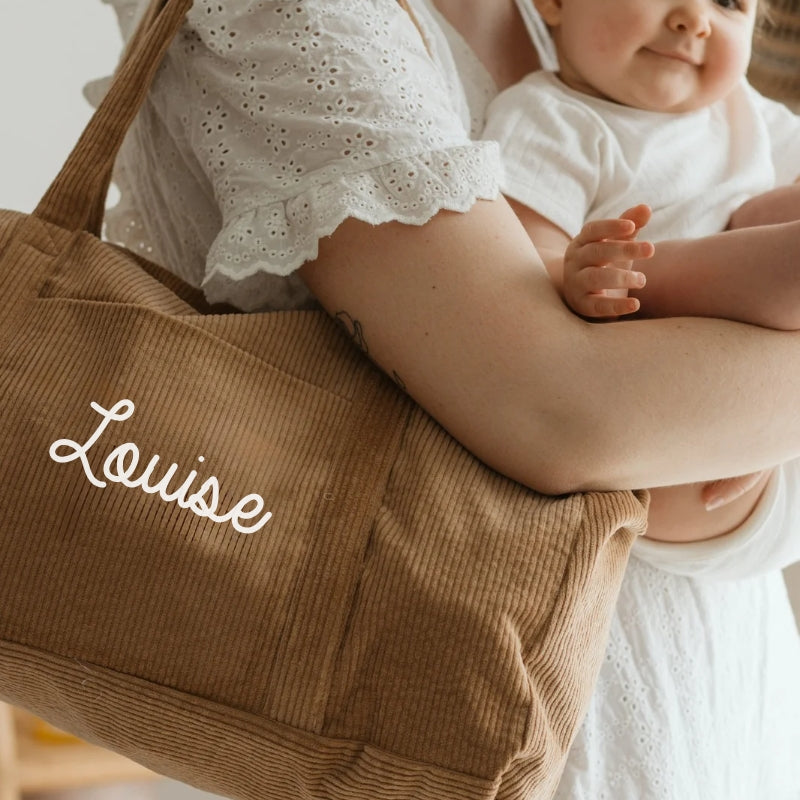 Sac de week-end personnalisé - Velours côtelé