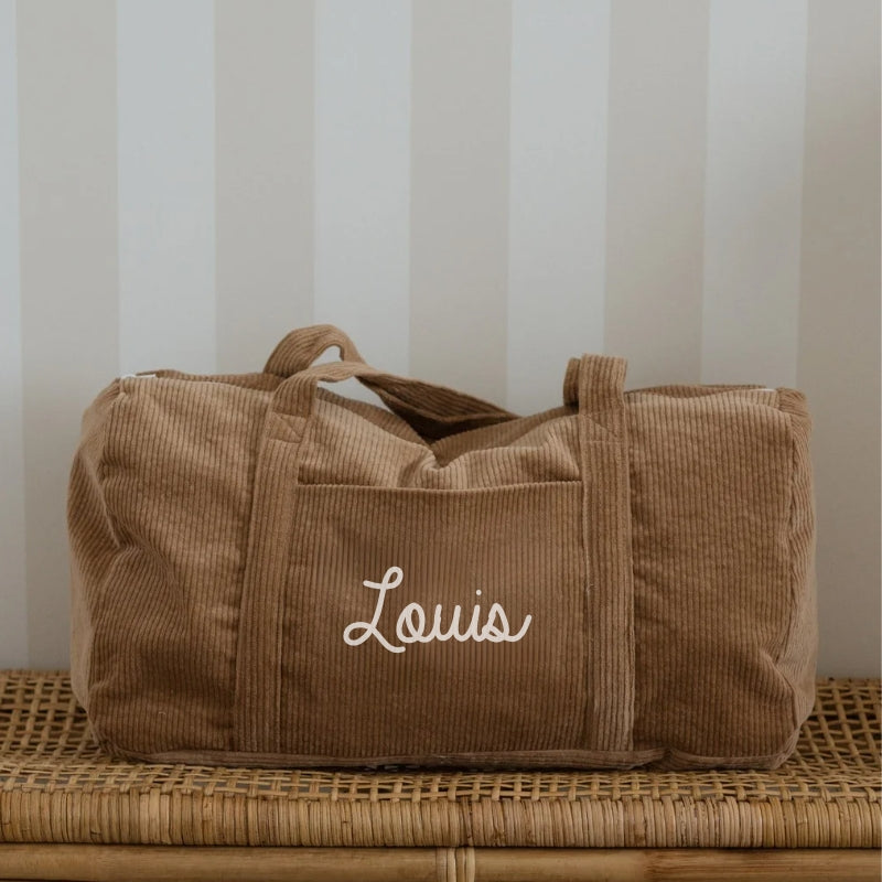 Personalized weekend bag - Linen and cotton