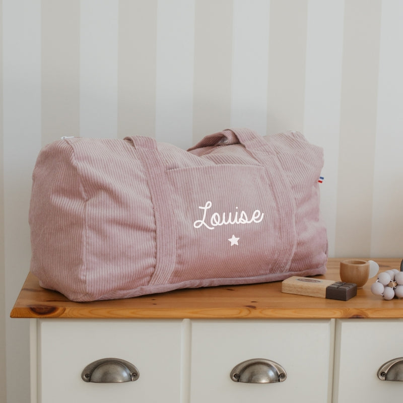 Personalized weekend bag - Linen and cotton