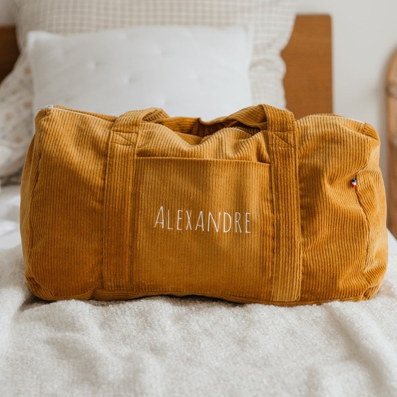 Sac de week-end personnalisé - Velours côtelé
