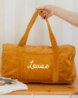 Personalized weekend bag - Linen and cotton