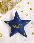 Christmas star - Phosphorescent customization, silver or glittery gold