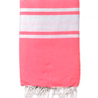 Fouta plate personnalisable - Rose fluo