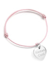 Personalized bracelet - Little Silver Hearts