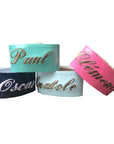 Personalized vinyl napkin ring