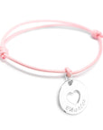 Personalized Silver Bracelet - Heart Charm Charm