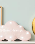 Personalized glitter cloud night light with music option