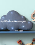 Personalized cloud linen night light with music option