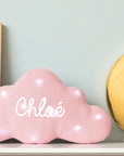 Personalized cloud linen night light with music option