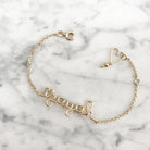 Bracelet personnalisé - Mot sur chaîne