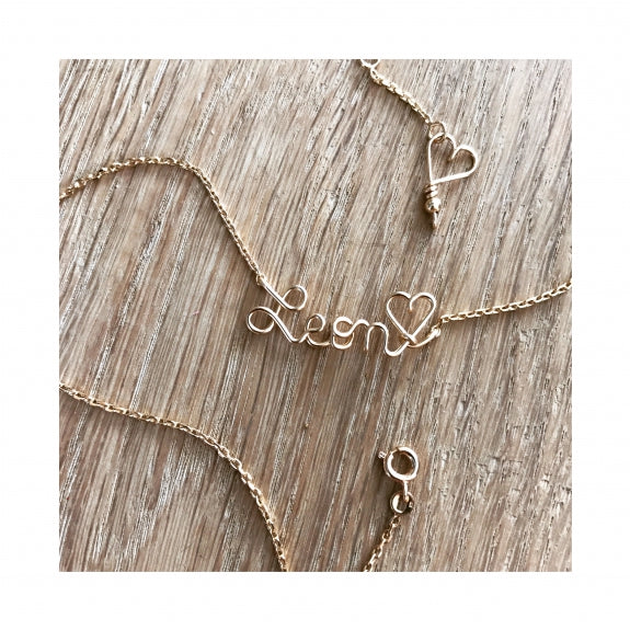 Personalized Necklace - Word on Chain