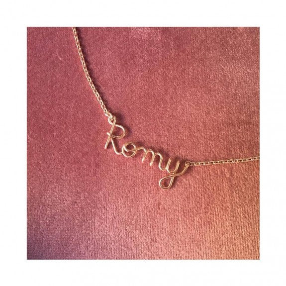 Personalized Necklace - Word on Chain