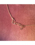 Personalized Necklace - Word on Chain