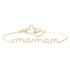 Bracelet  - Mot Maman sur jonc